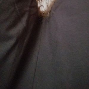 CHICO'S brown faux fur sweater vest